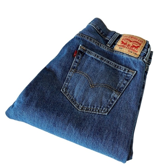 Levi's Other - Levi's Red Tab 505 Straight Leg Denim Blue Jeans